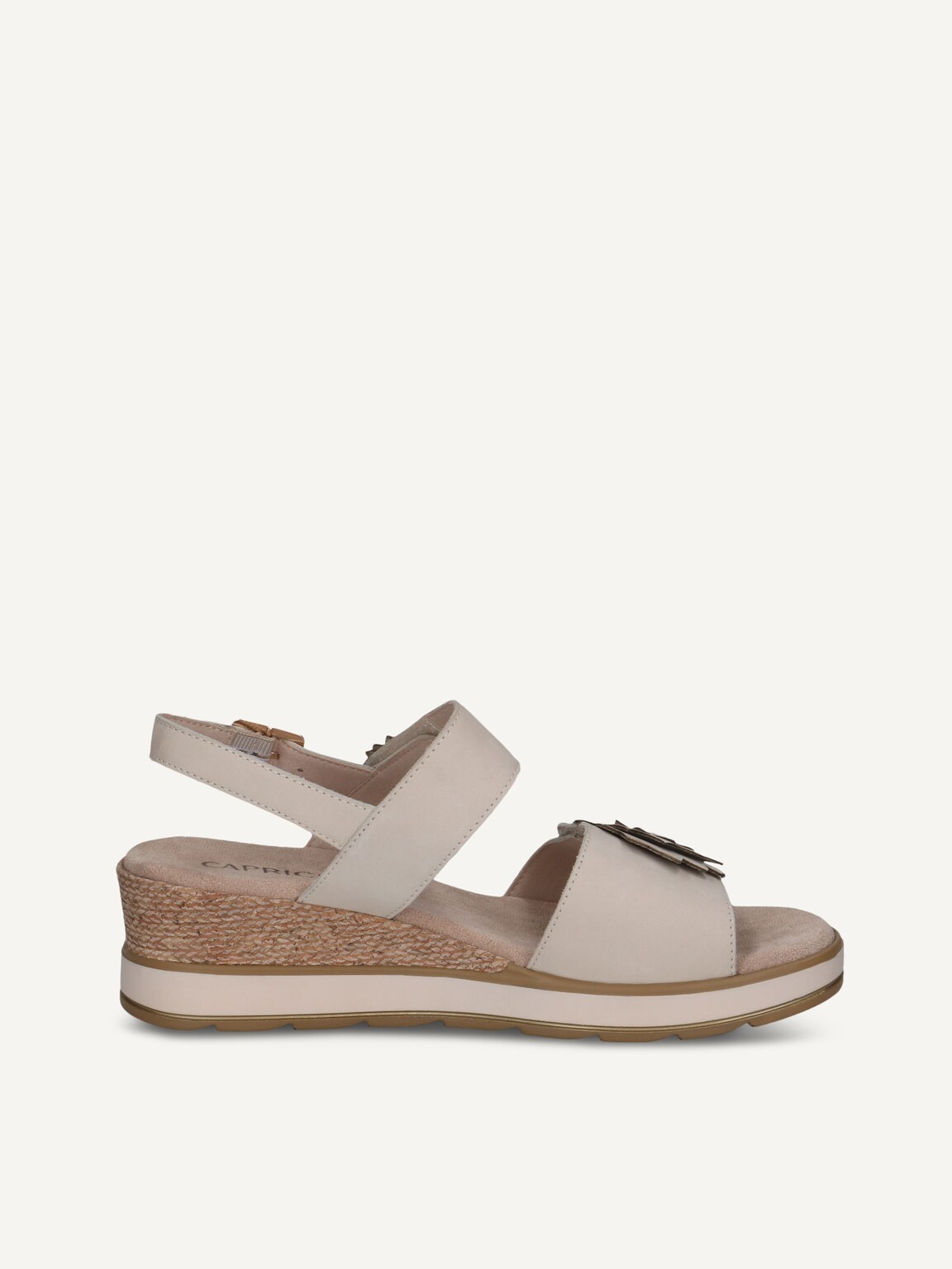 Caprice, Leather Sandal - white SNOW NUBUC, image 4 of 6