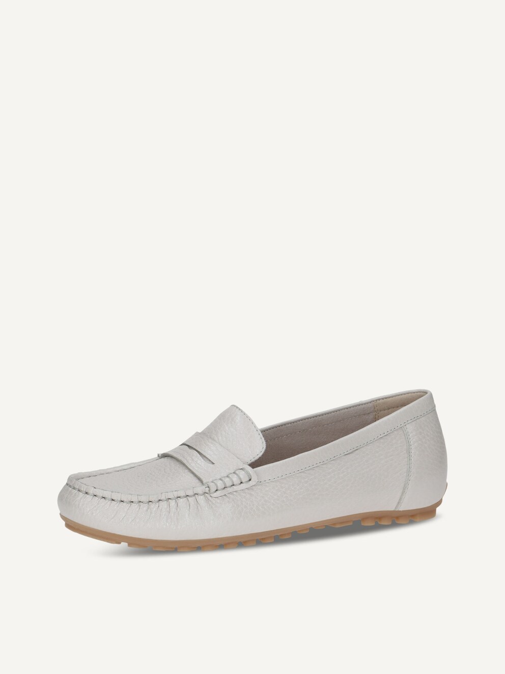 Caprice, Leather Moccasin - white PEARL PER.DEER, image 1 of 6