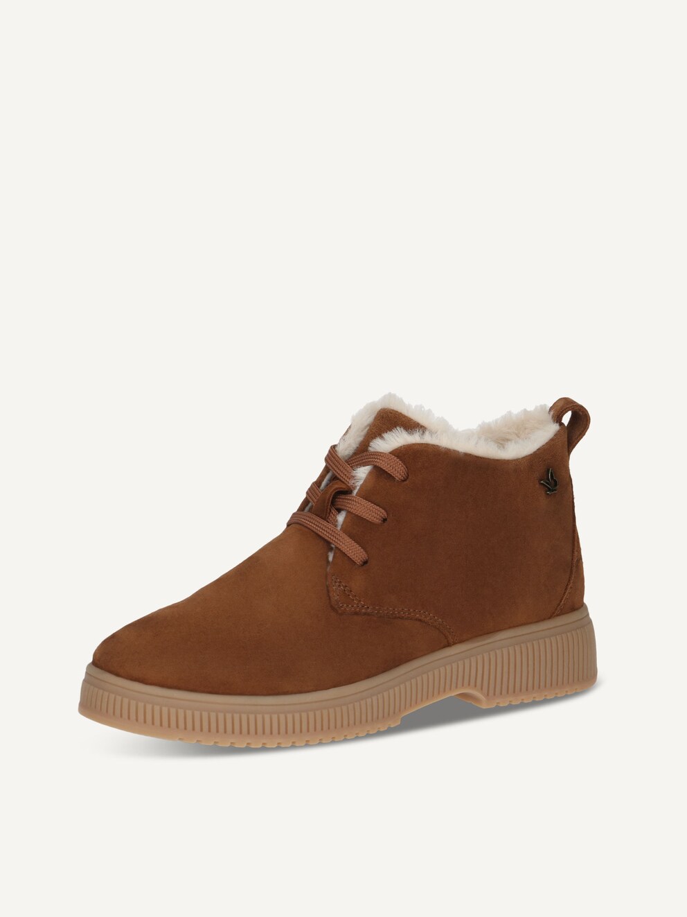Caprice, Leather Bootie - brown warm lining COGNAC SUEDE, image 1 of 6