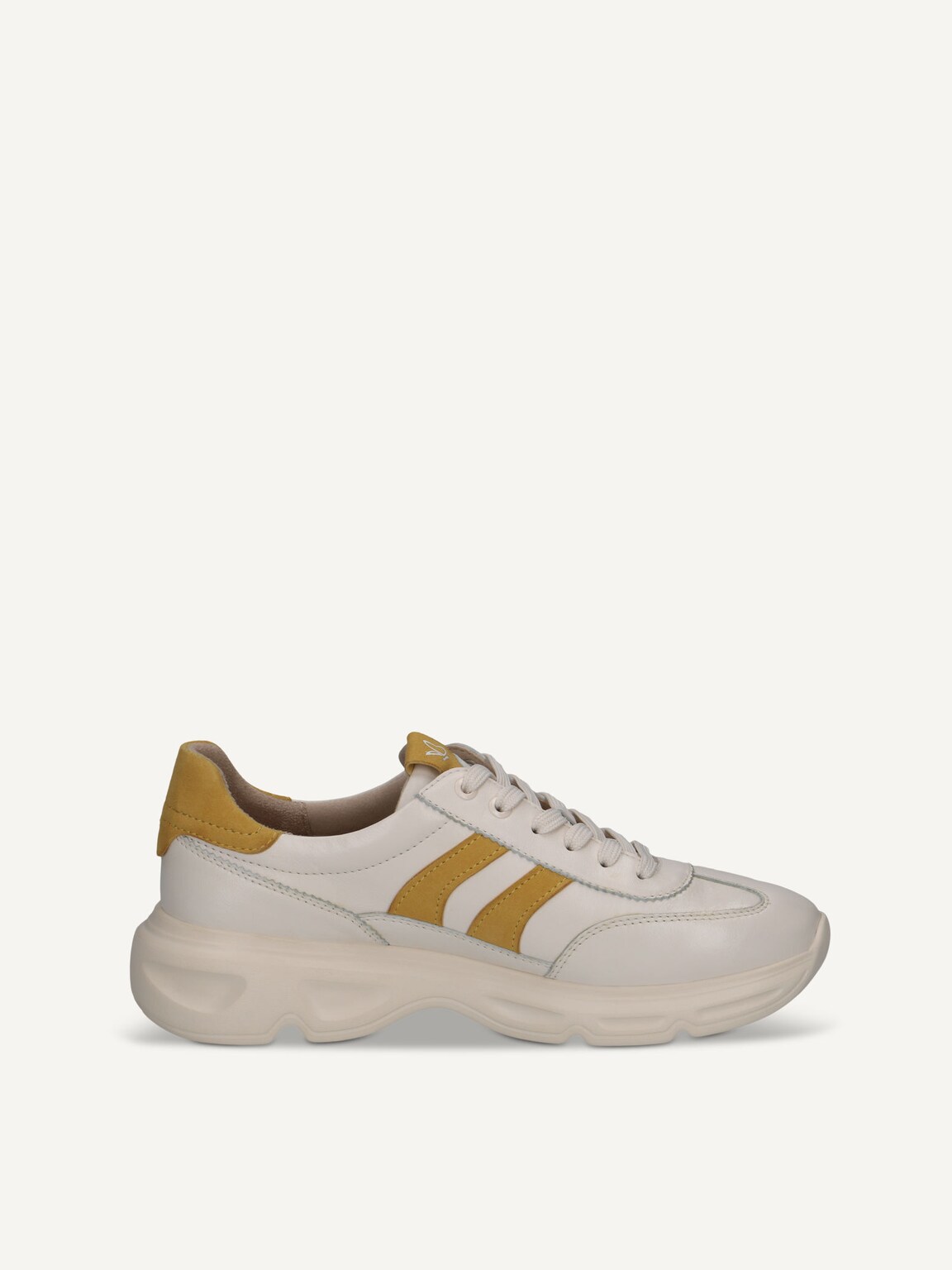 Caprice, Leather Sneaker - yellow VANILLA COMB, image 3 of 5