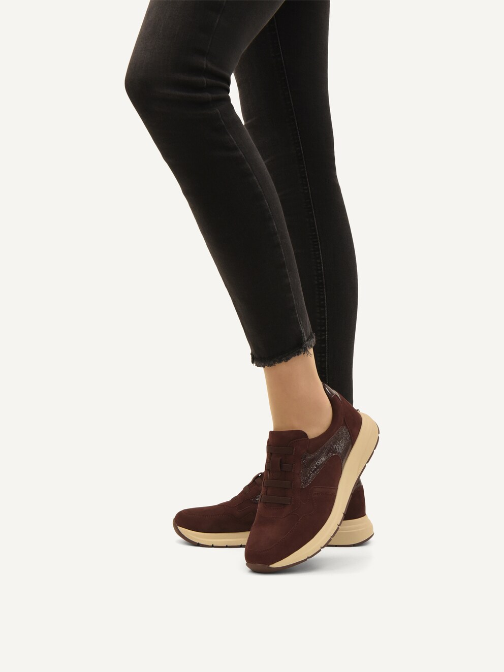 Caprice, Ledersneaker - rot BORDEAUX COMB, Bild 2 von 6