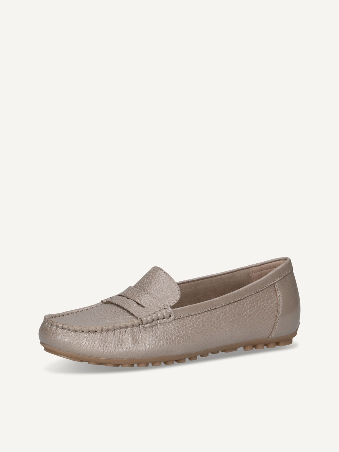 Caprice, Leather Moccasin - grey STONE PER.DEER, image 1 of 5