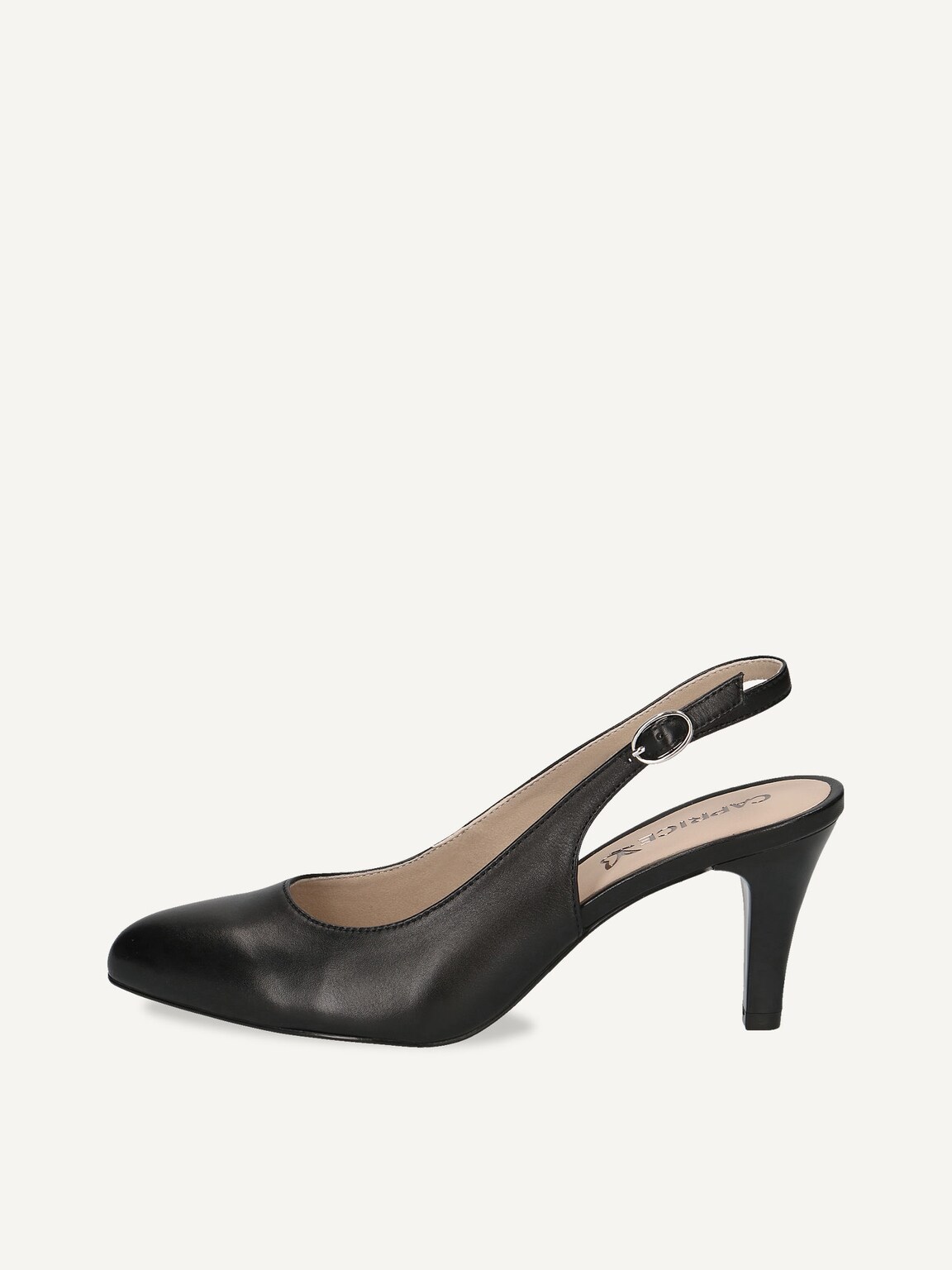 Caprice, Leather sling pumps - black BLACK NAPPA, image 2 of 5