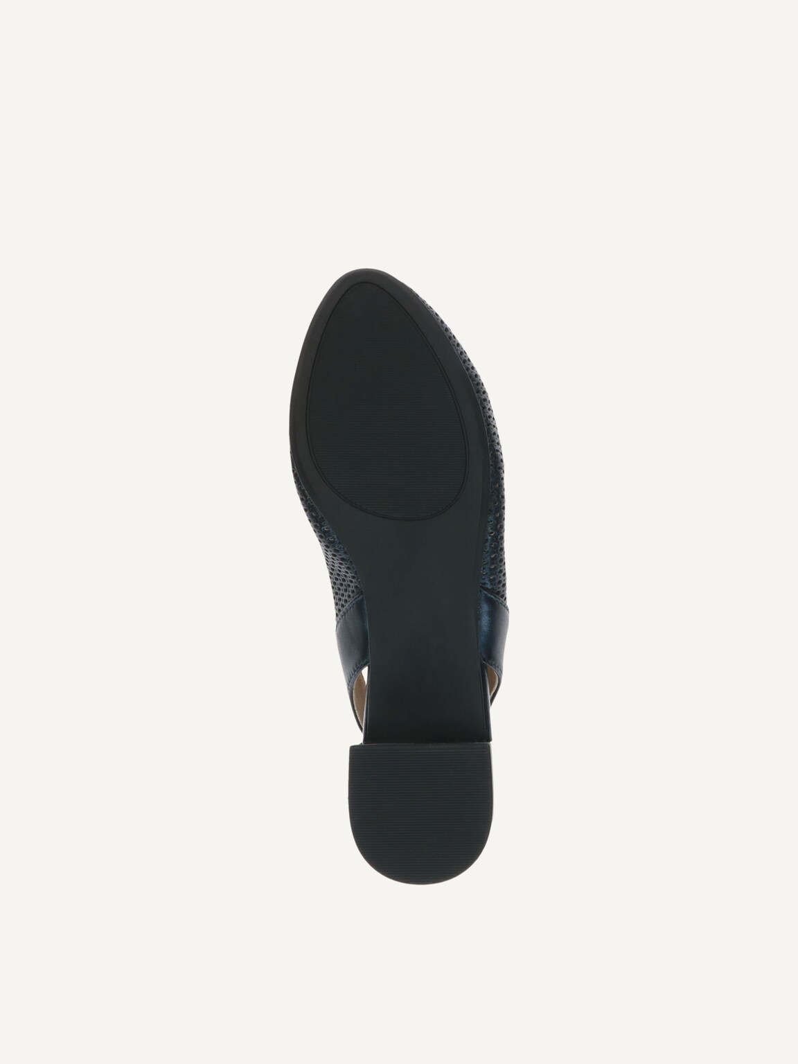 Caprice, Leather sling pumps - blue NAVY PERLATO, image 4 of 5