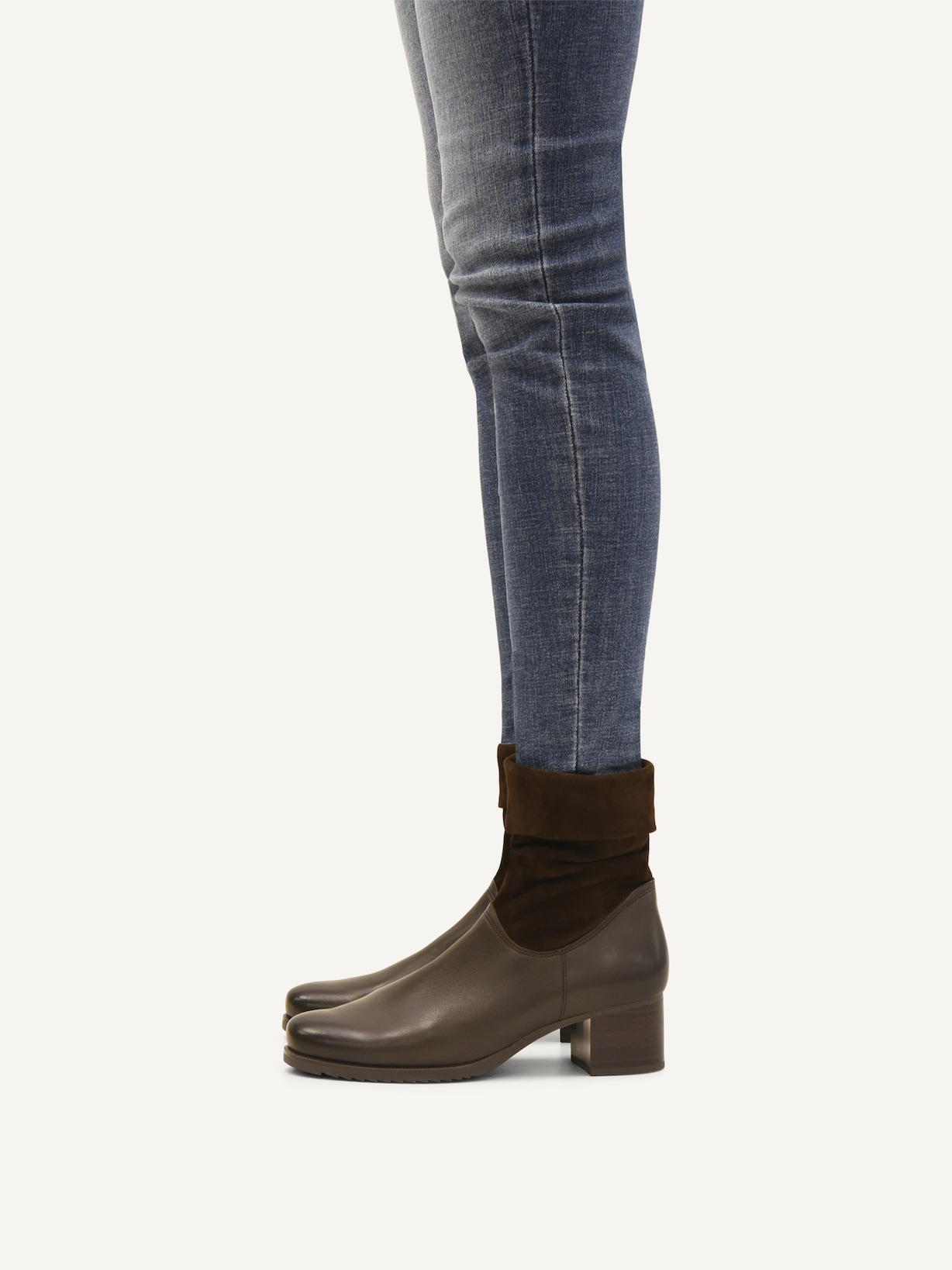 Caprice, Leather Bootie - brown DK BROWN COMB, image 2 of 6