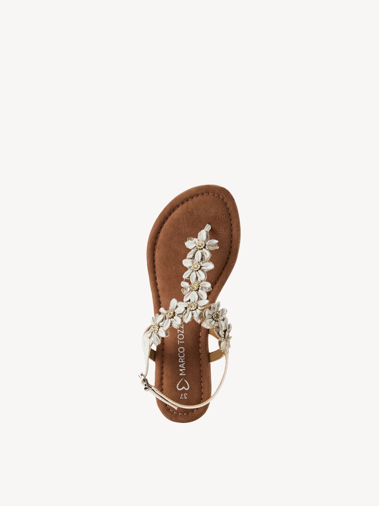 Marco Tozzi, Læder sandal - hvid WHITE COMB, billede 5 af 6