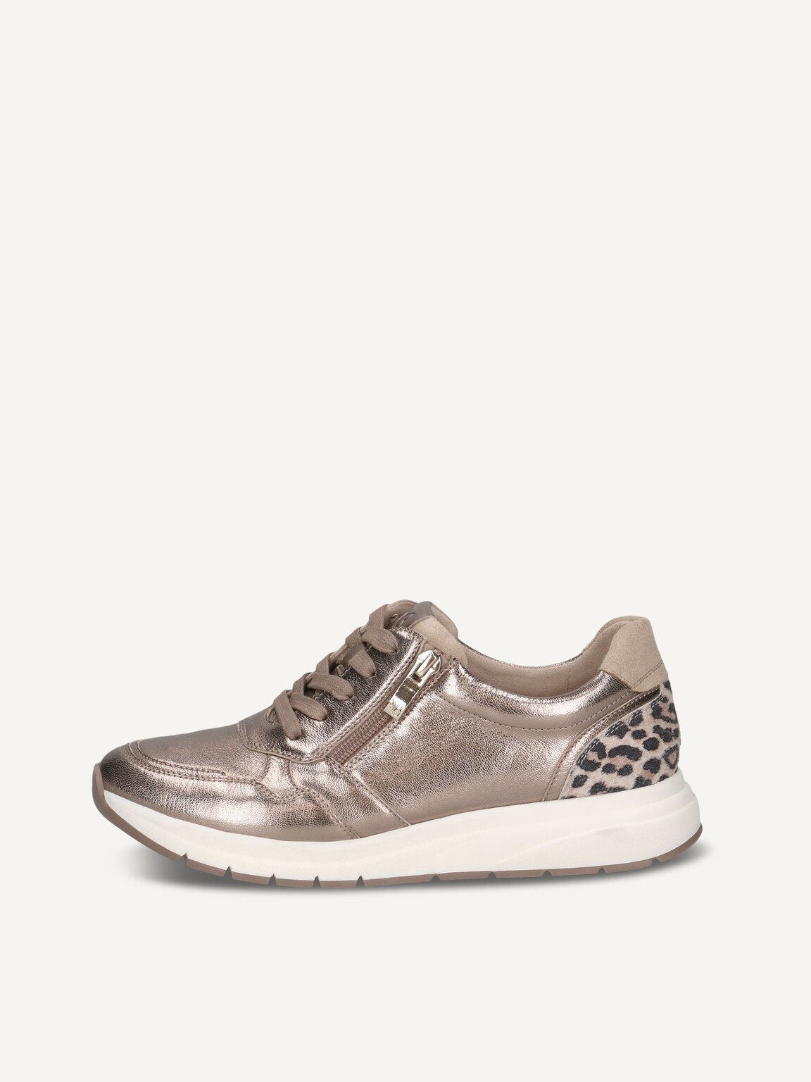 Caprice, Leather Sneaker - brown TAUPE MET.COMB, image 2 of 5