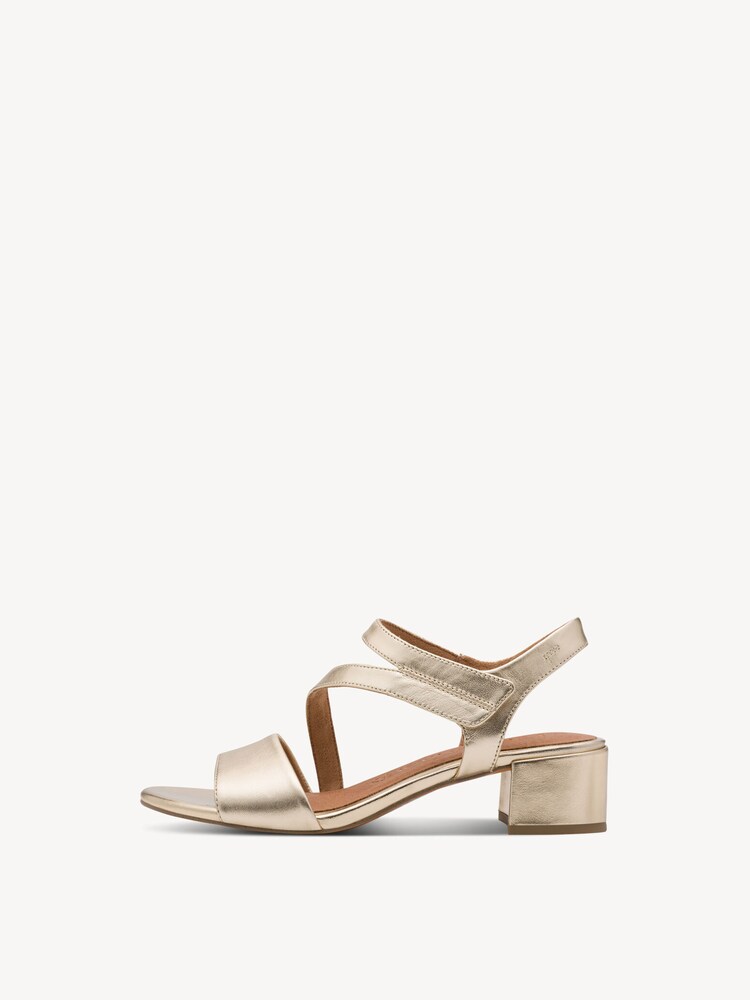Marco Tozzi, Ledersandalette - metallic GOLD, Bild 3 von 7