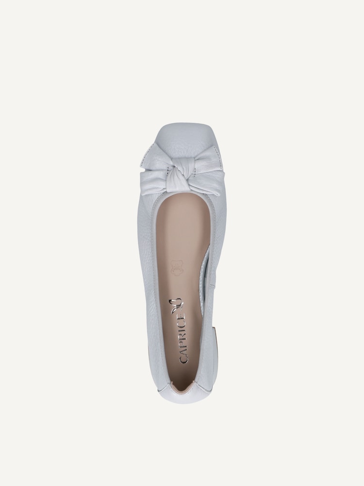Caprice, Ballerine en cuir - bleu LT.BLUE PE.DEE, image 8 sur 11