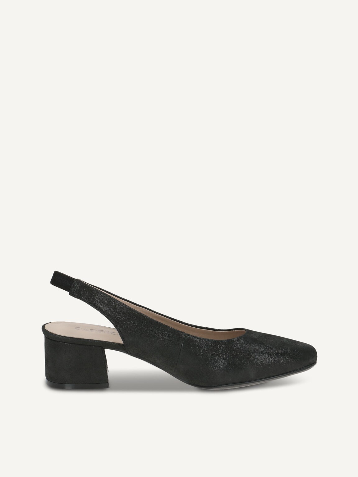Caprice, Leather sling pumps - black BLACK METALLIC, image 3 of 5