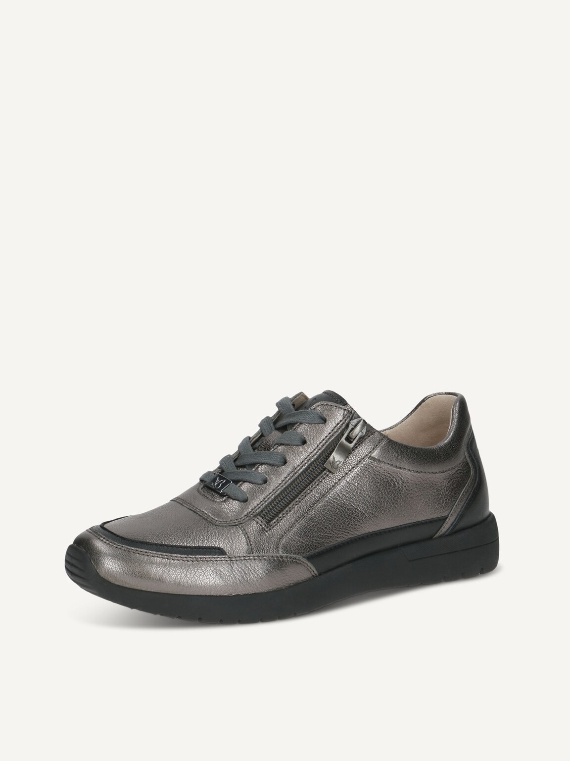 Caprice, Leather Low shoes - grey DK GREY METAL., image 1 of 5