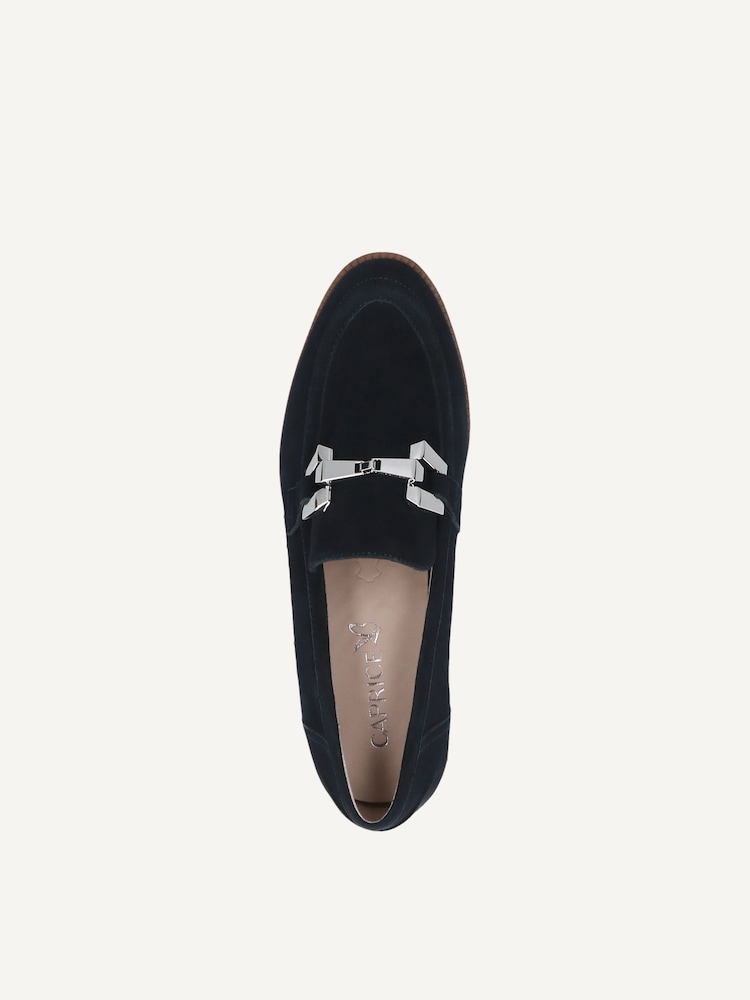 Caprice, Slipper en cuir - bleu OCEAN SUEDE, image 5 sur 6