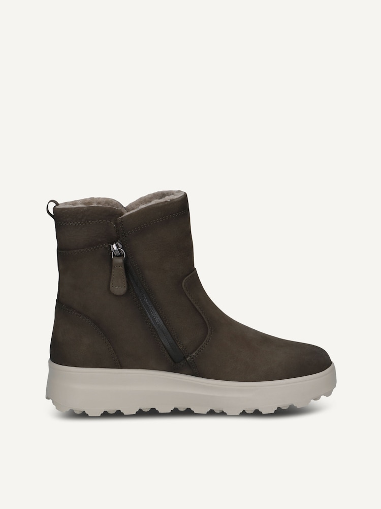 Caprice, Lederstiefelette - grün KHAKI NUBUC, Bild 3 von 5