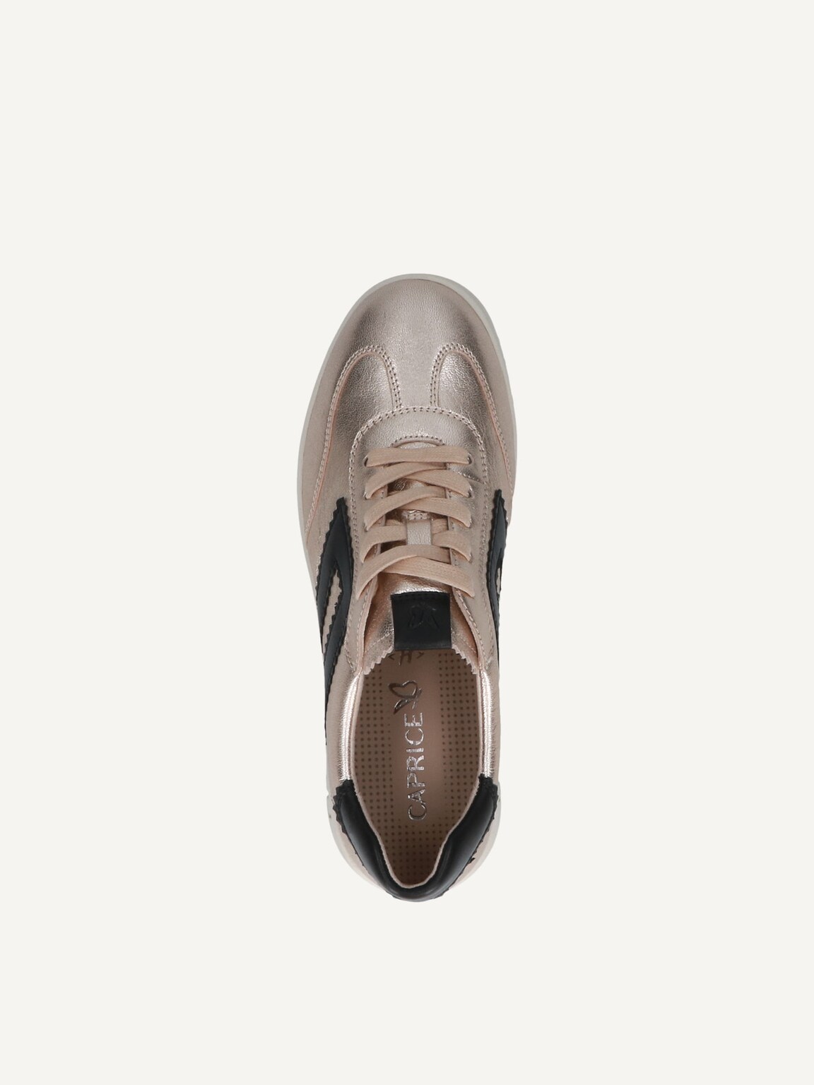 Caprice, Leather Sneaker - metallic LT.GOLD COMB, image 5 of 5