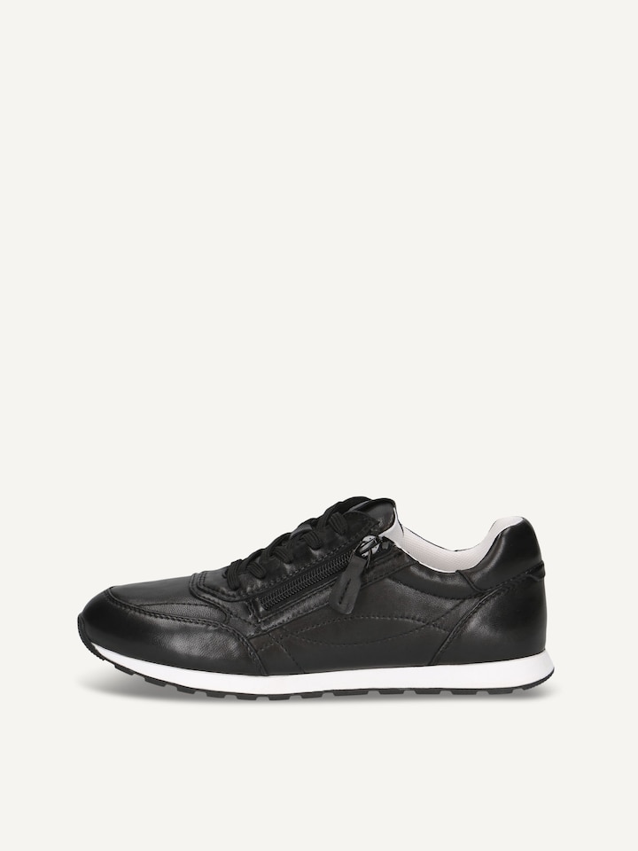 Caprice, Basket en cuir - noir BLACK SOFTNAP.