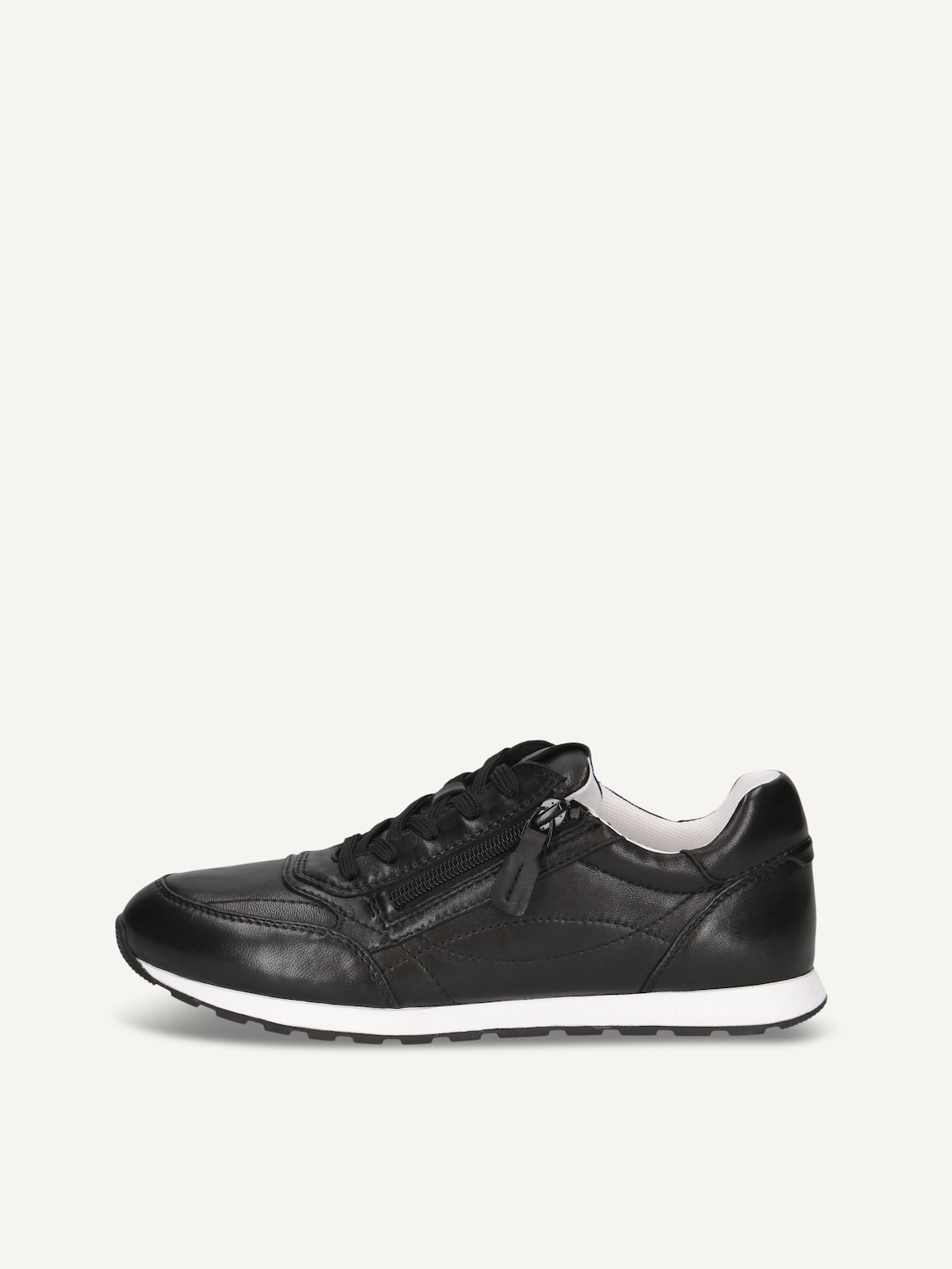 Caprice, Leather Sneaker - black BLACK SOFTNAP., image 2 of 5