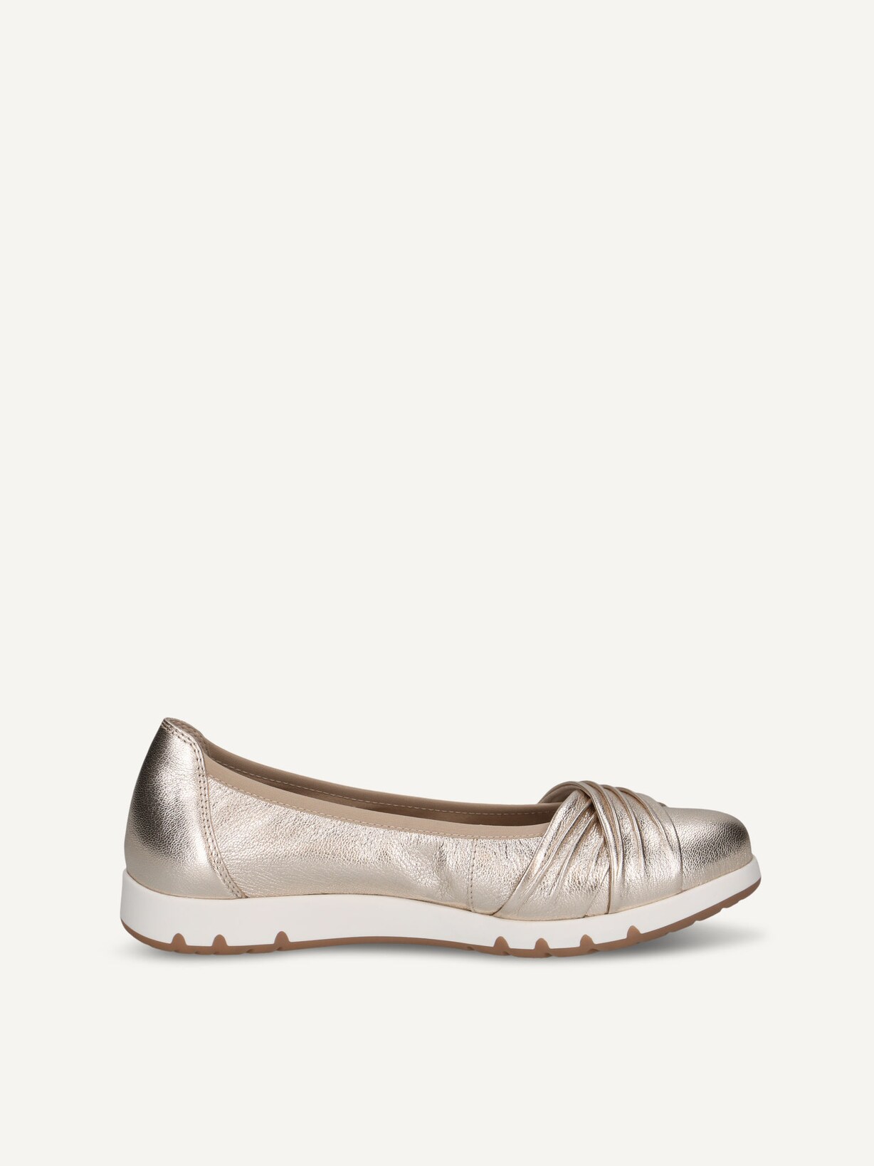 Caprice, Ballerine en cuir - métallique PLATIN METAL., image 4 sur 6