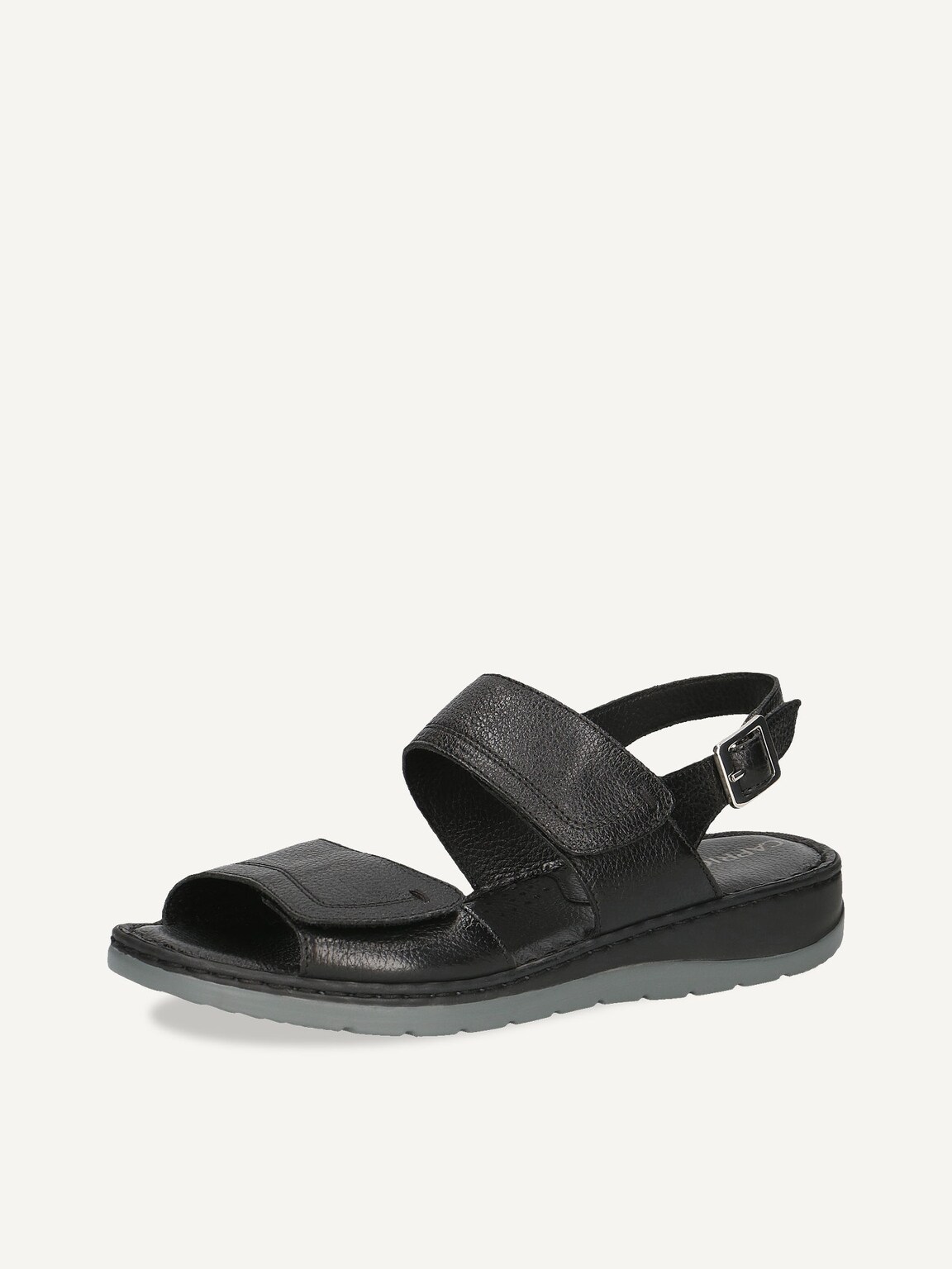 Caprice, Leather Heeled sandal - black BLACK NAPPA, image 1 of 6