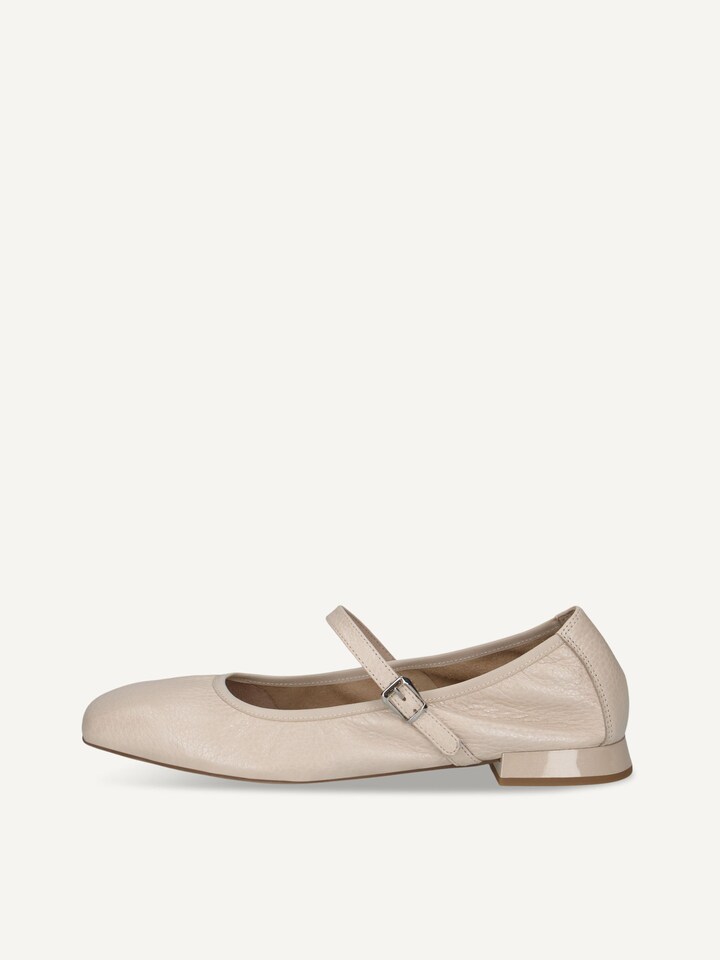 Caprice, Ballerine en cuir - beige ECRU PERL.DEER
