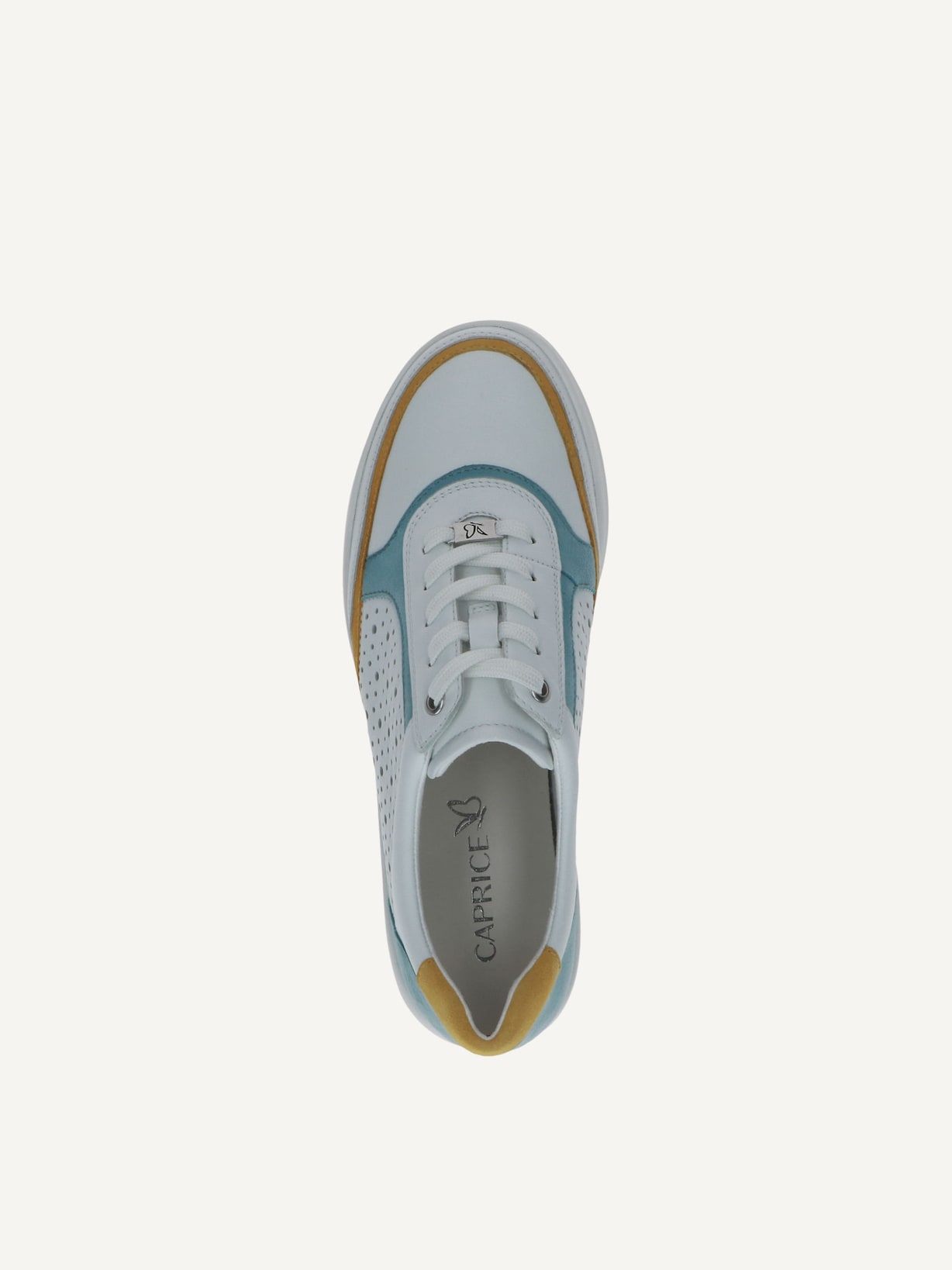 Caprice, Basket en cuir - blanc WHITE MULTI, image 4 sur 5