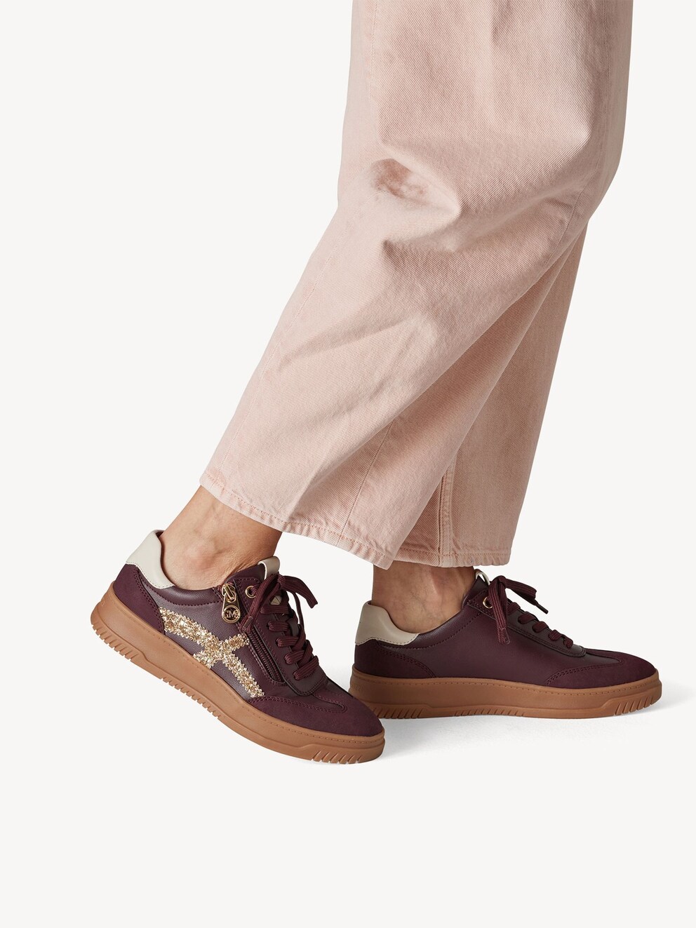 Marco Tozzi, Sneaker - rosso MULBERRY COMB, immagine 2 di 7