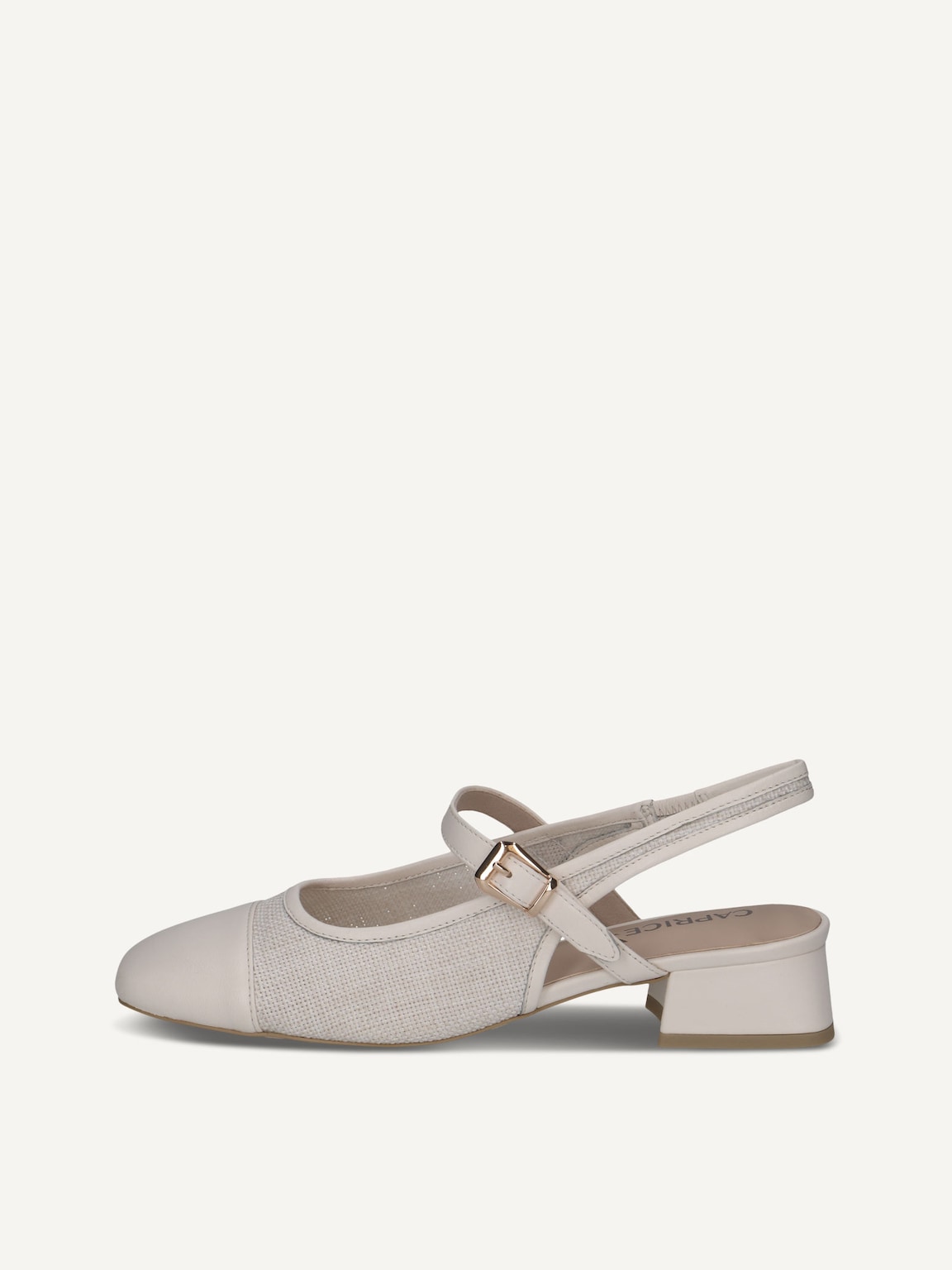 Caprice, Sling pumps - yellow VANILLA/OFFWH., image 2 of 5