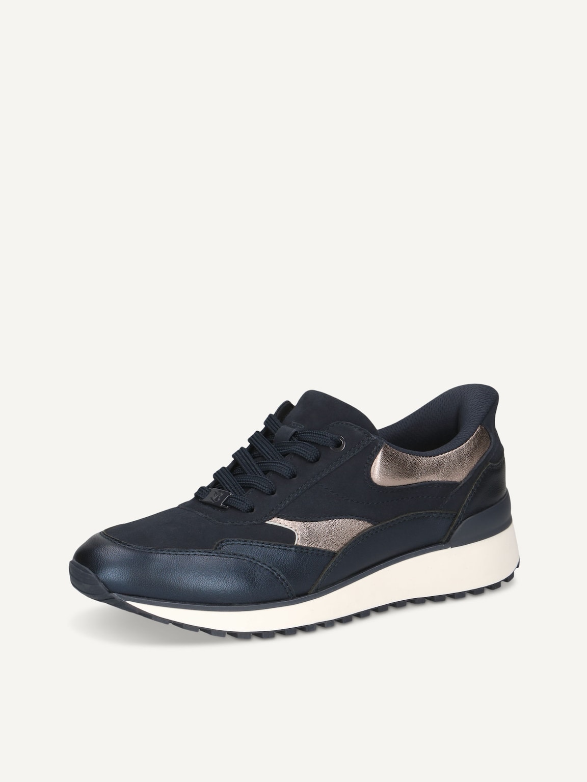Caprice, Leather Sneaker - blue NAVY PERL COM, image 1 of 5