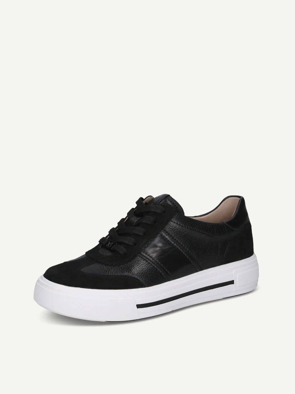Caprice, Leather Sneaker - black BLACK COMB, image 1 of 5