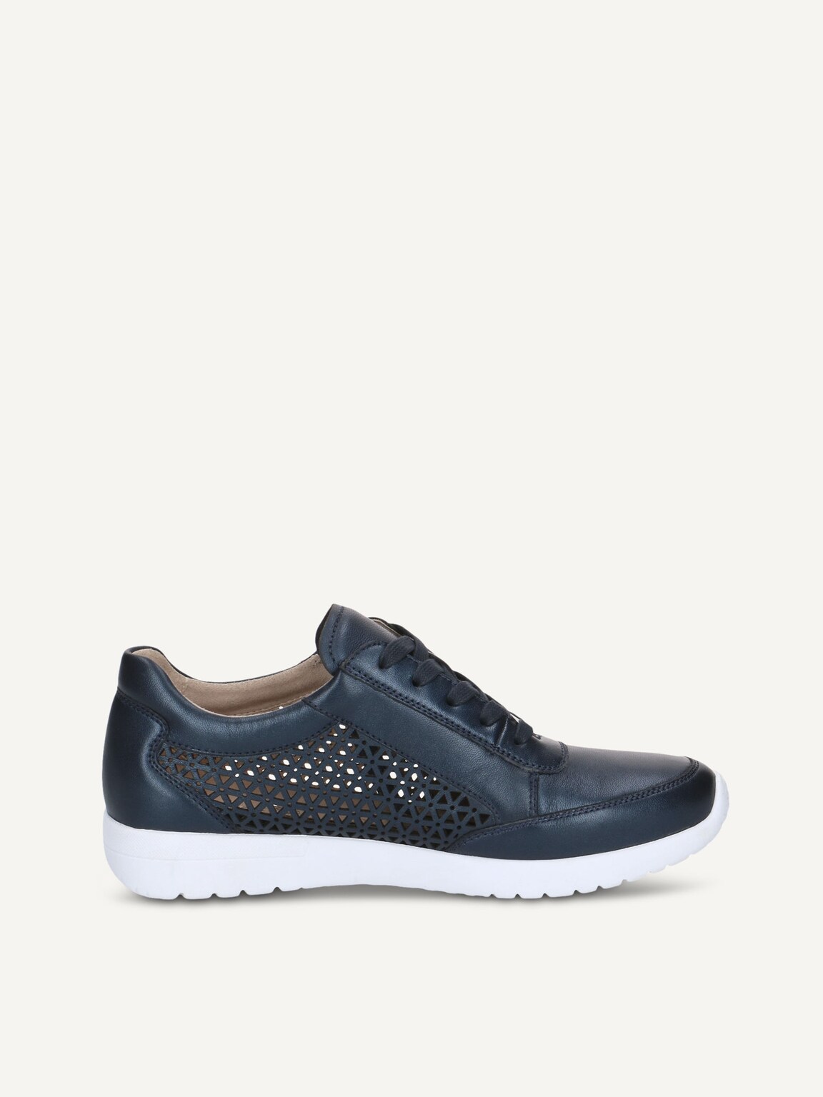 Caprice, Leather Sneaker - blue NAVY PERLATO, image 3 of 5