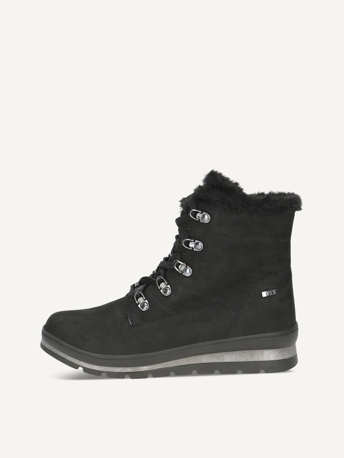 Caprice, Bootie - black warm lining BLACK NUBUC, image 2 of 5