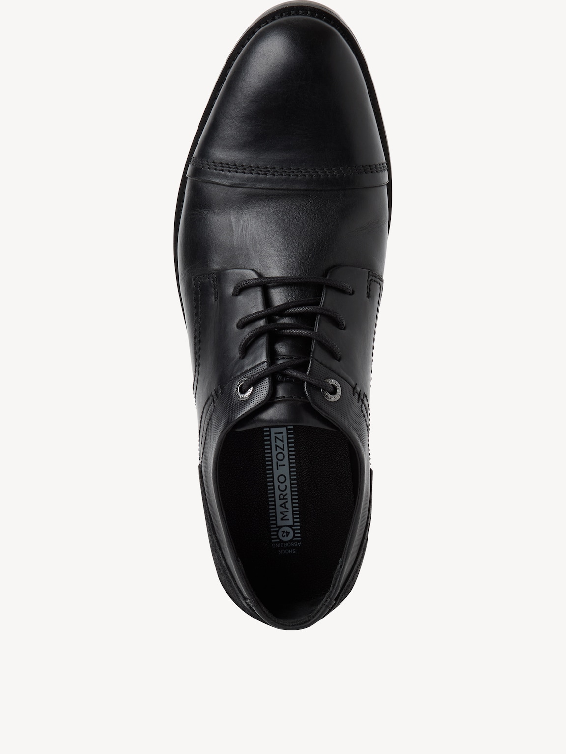 Marco Tozzi, Leather Low shoes - black, BLACK, Image 3 of 6