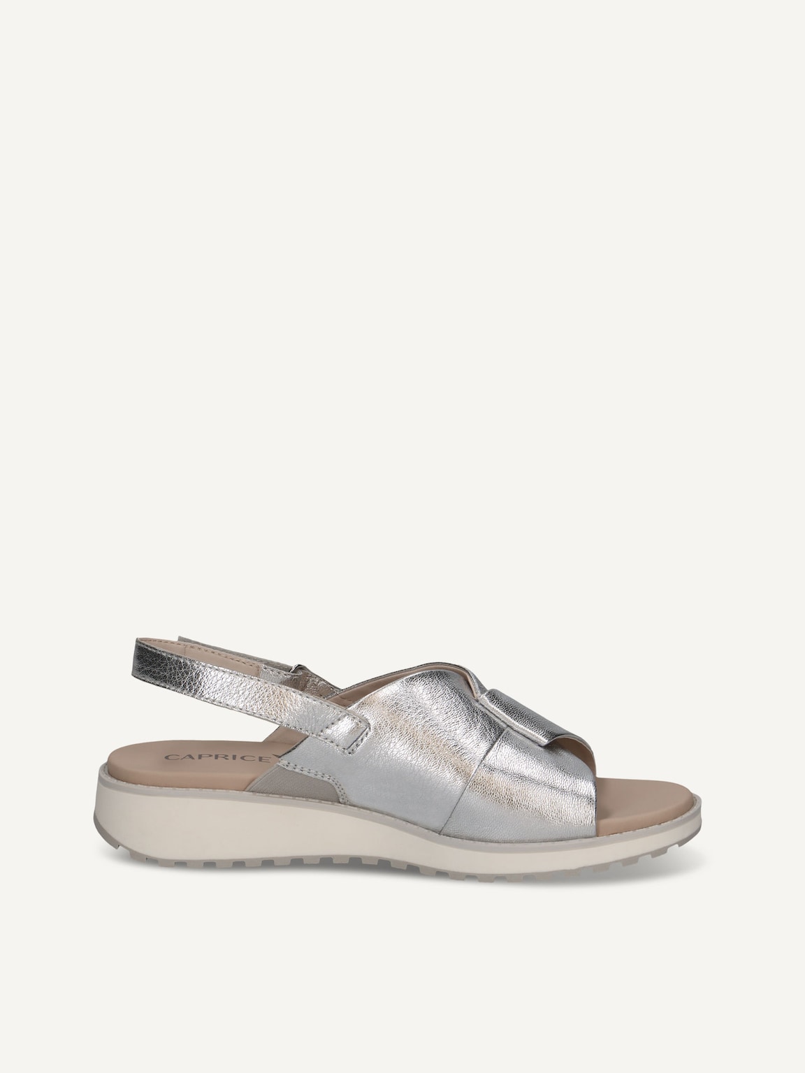 Caprice, Leather Sandal - silver SILVER METAL., image 3 of 5