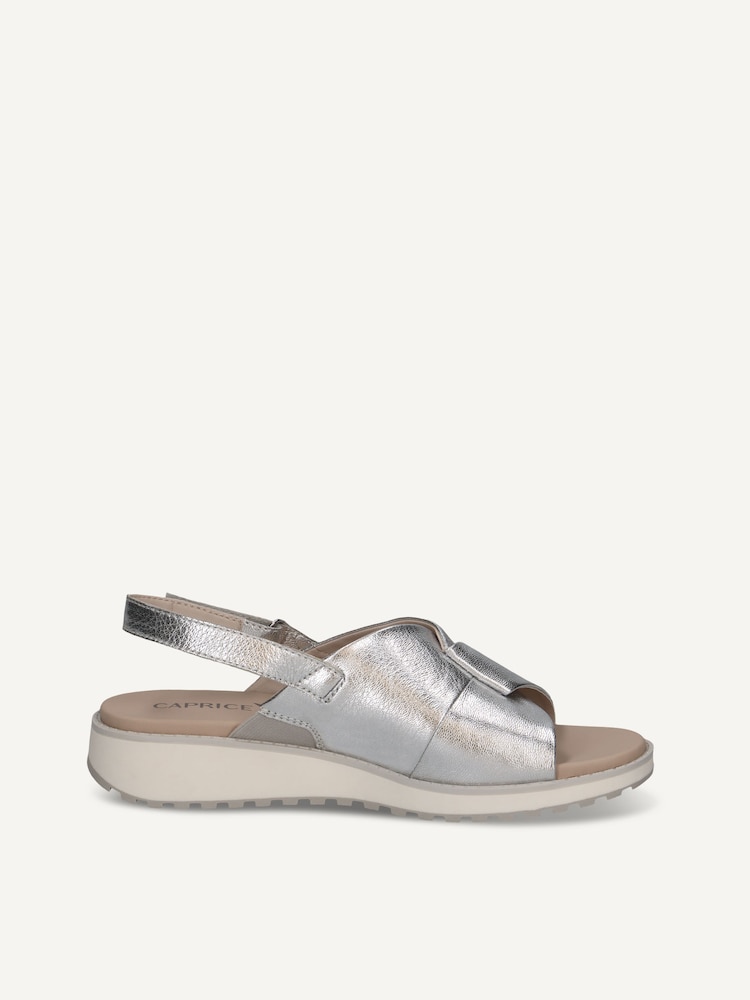 Caprice, Sandale en cuir - argent SILVER METAL., image 3 sur 5