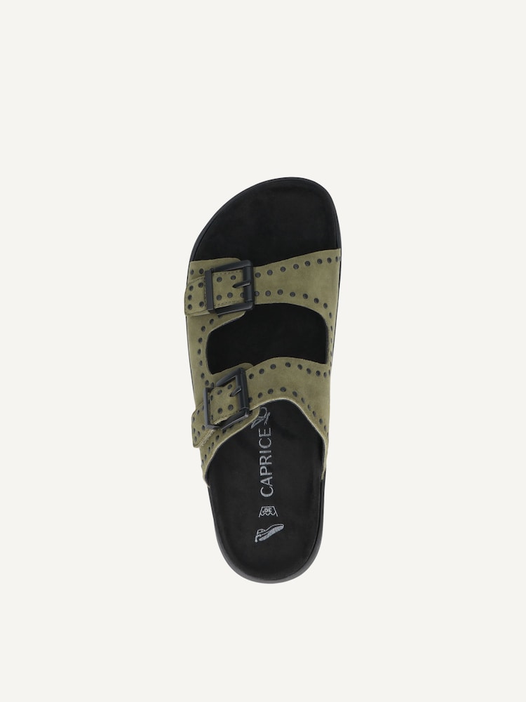 Caprice, Mule en cuir - khaki KHAKI SUEDE, image 5 sur 6