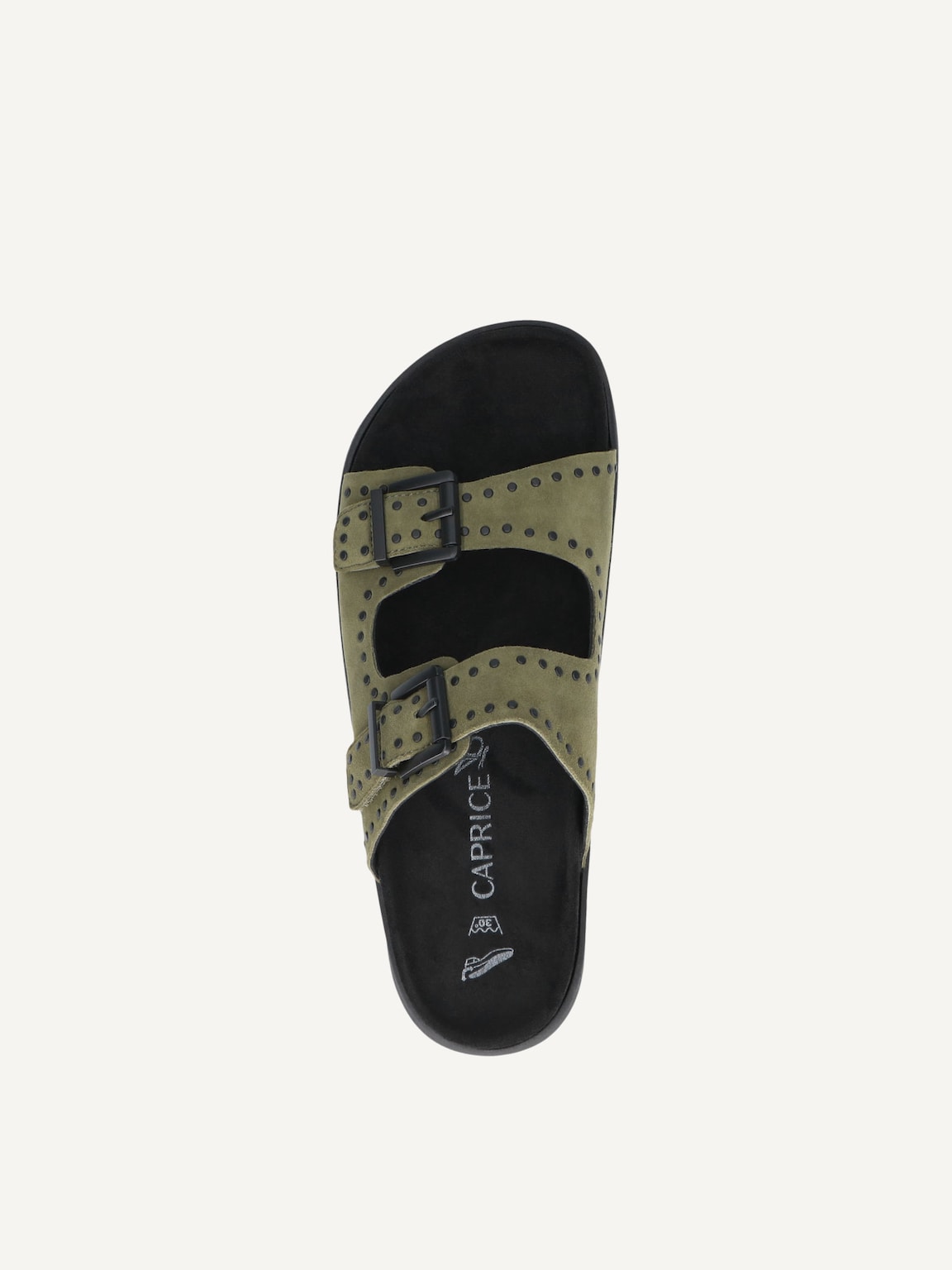 Caprice, Leather Mule - khaki KHAKI SUEDE, image 6 of 6