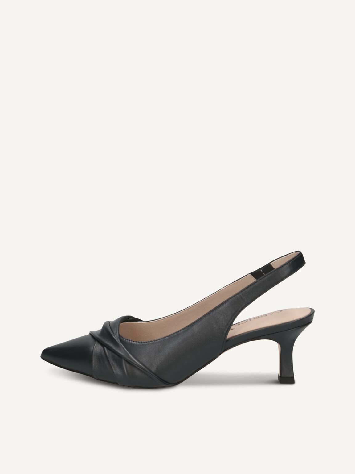 Caprice, Leather sling pumps - blue OCEAN NAPPA, image 2 of 5