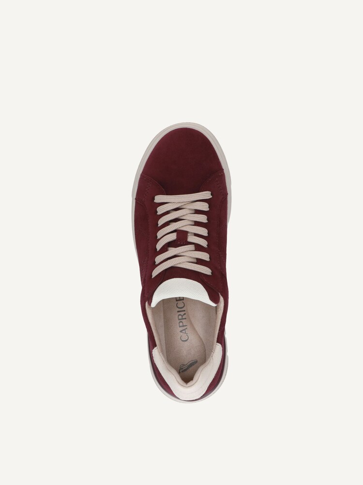 Caprice, Basket en cuir - rouge BORDEAUX COMB, image 4 sur 5