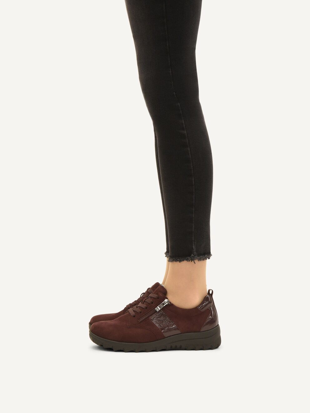 Caprice, Lederhalbschuh - rot BORDEAUX COMB, Bild 2 von 6