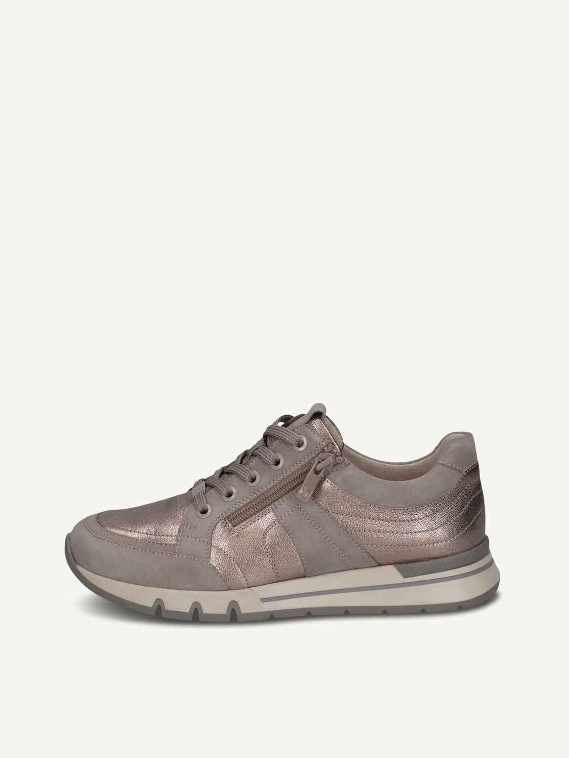 Caprice, Leather Sneaker - beige TAUPE COMB, image 2 of 5