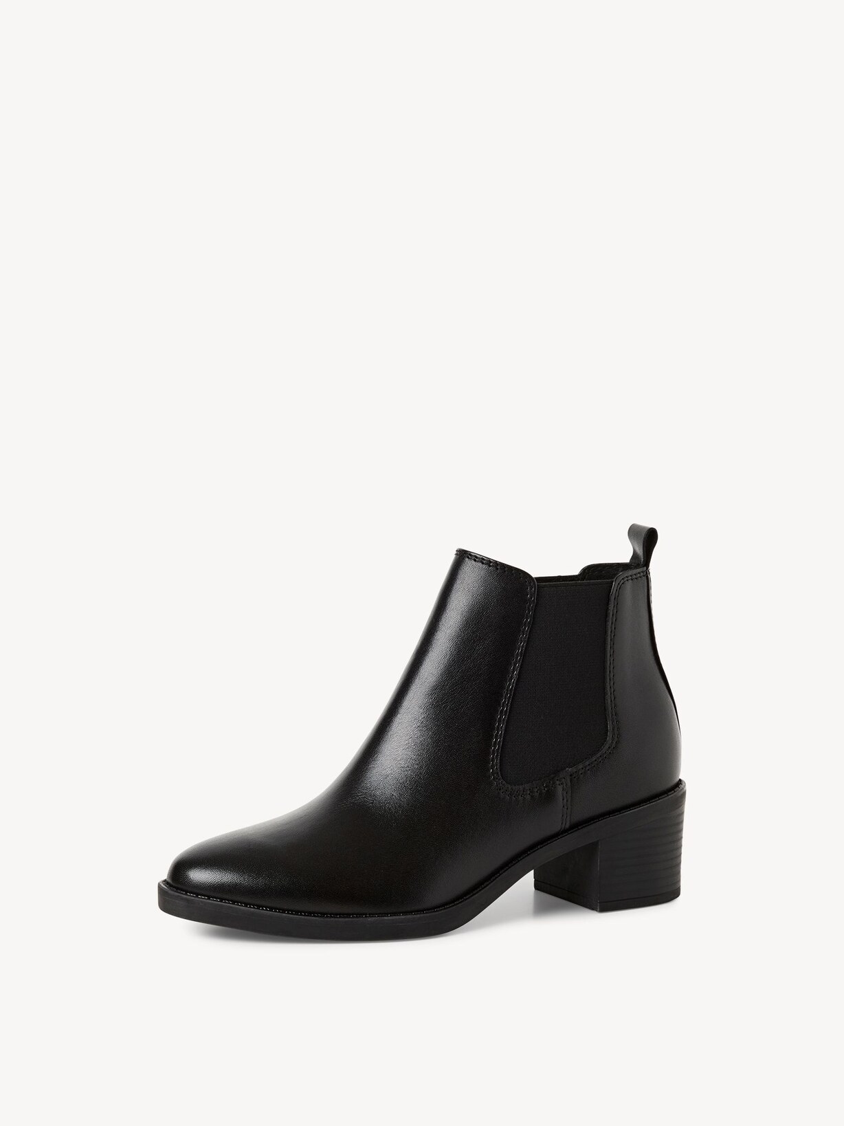 Marco Tozzi, Leren Chelseaboot - zwart BLACK, afbeelding 1 van 6