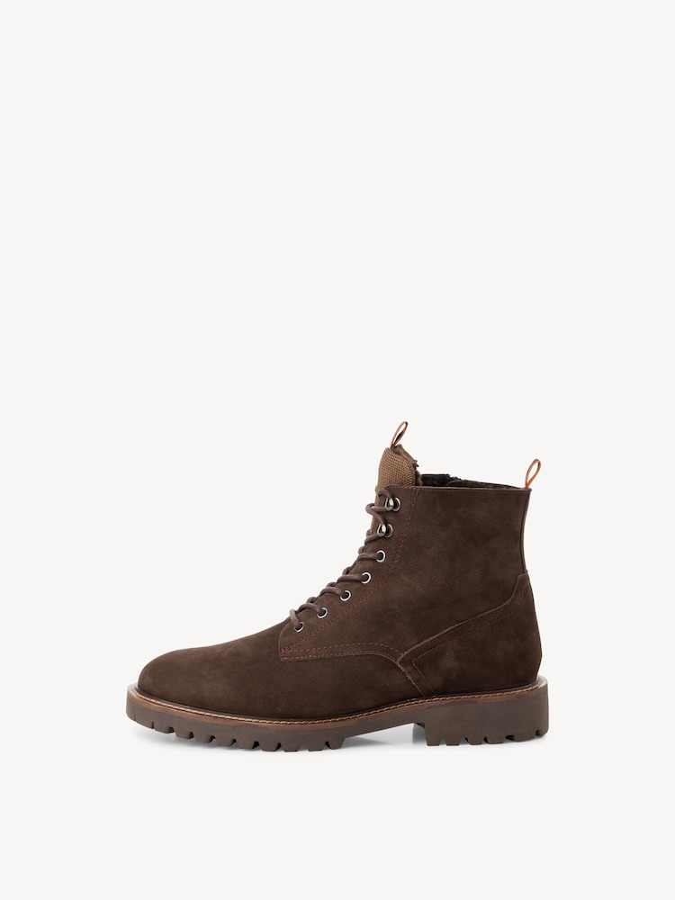 Marco Tozzi, Leren Enkellaarsje - bruin warme voering MOCCA NUBUCK, afbeelding 3 van 7