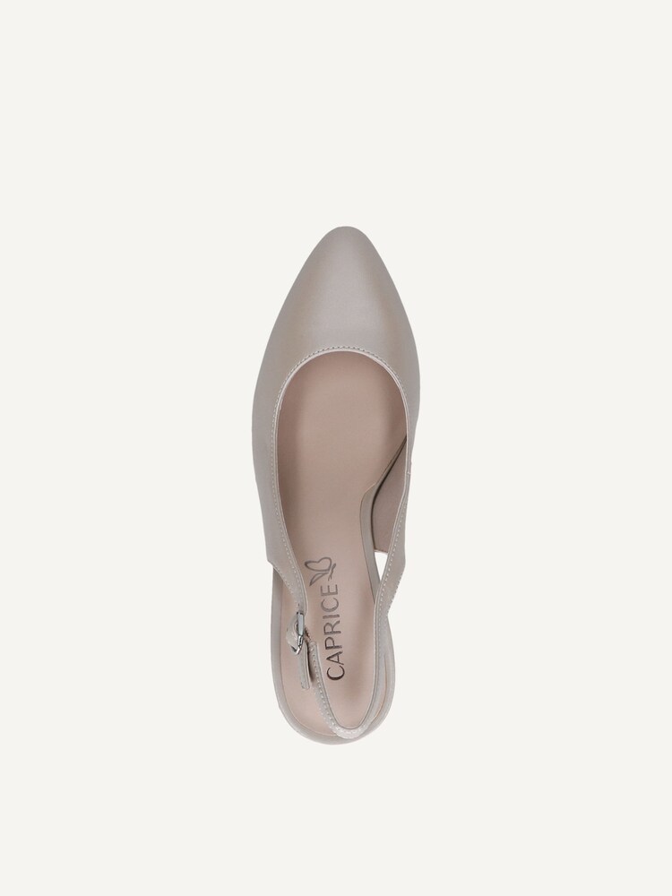 Caprice, Escarpin en cuir - gris STONE PERLATO, image 4 sur 5