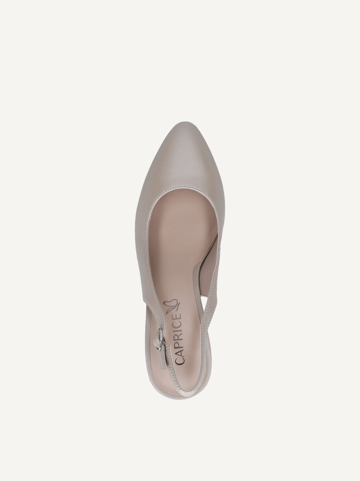Caprice, Leather sling pumps - grey STONE PERLATO, image 5 of 5