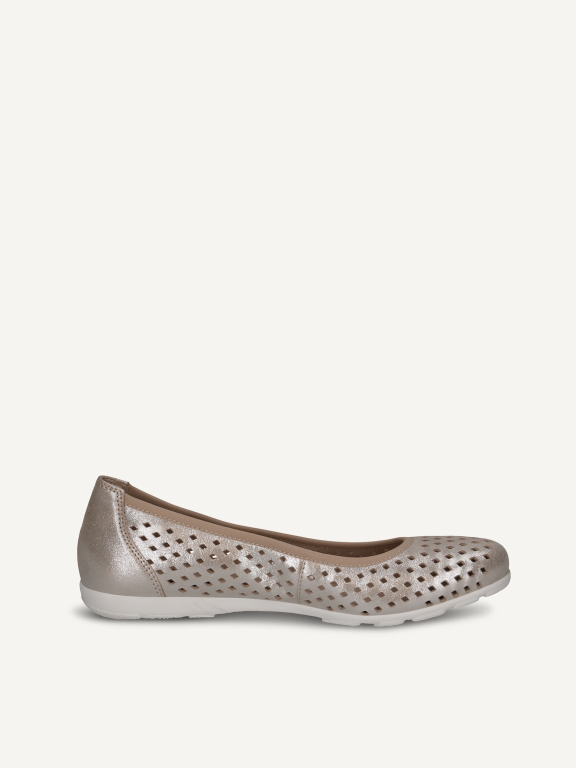 Caprice, Leather Ballerina - brown TAUPE METALLIC, image 4 of 6