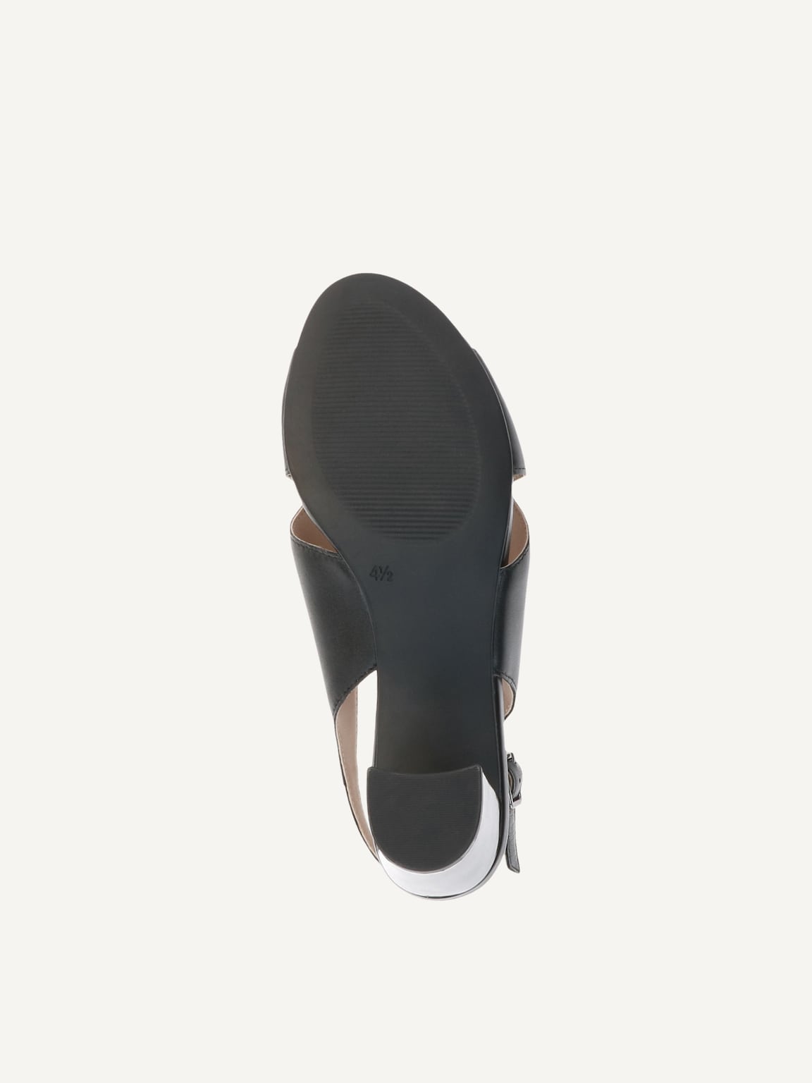 Caprice, Leather Heeled sandal - black BLACK NAPPA, image 4 of 5
