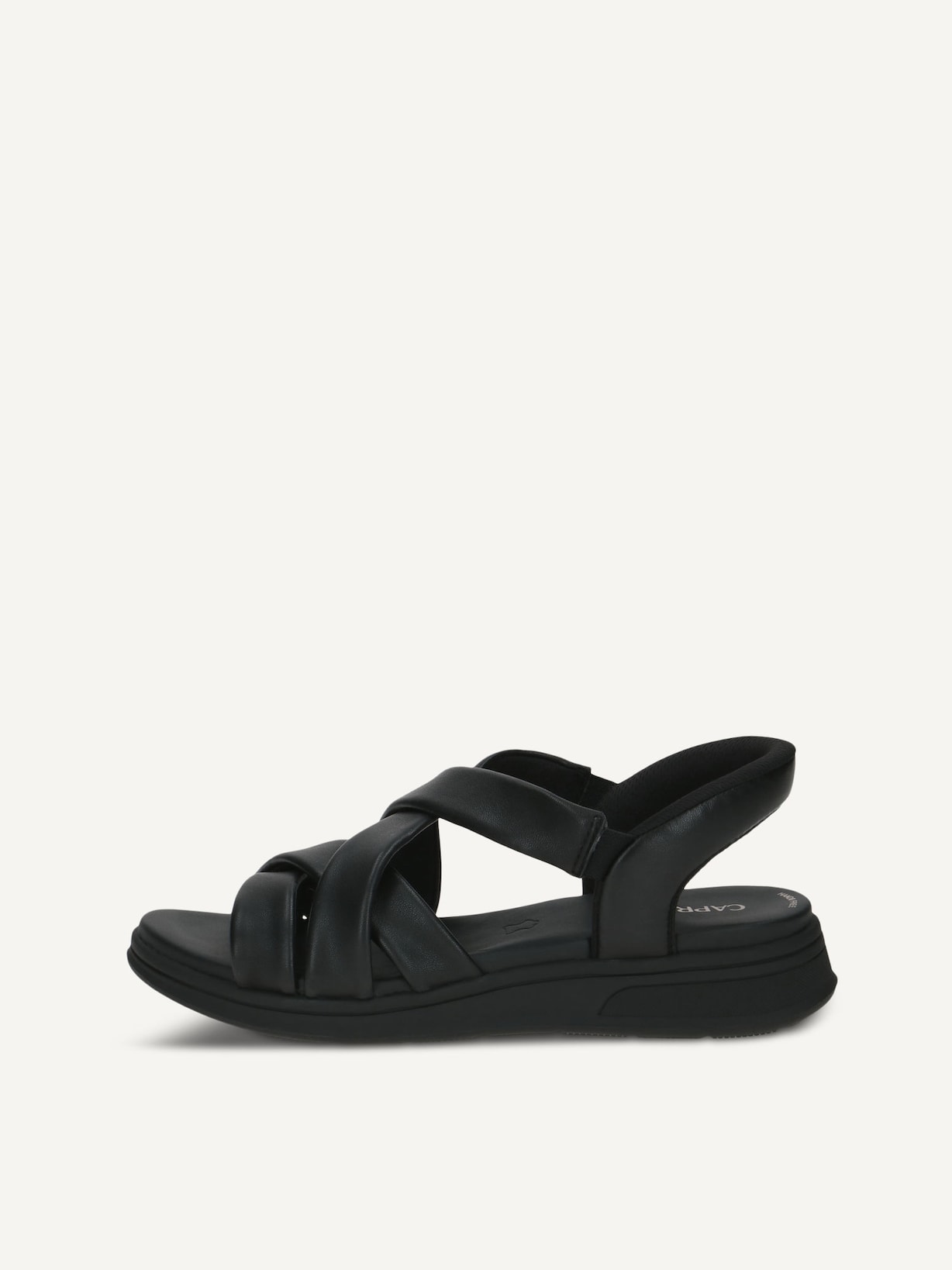Caprice, Sandale en cuir - noir BLACK SOFTNAP., image 1 sur 5