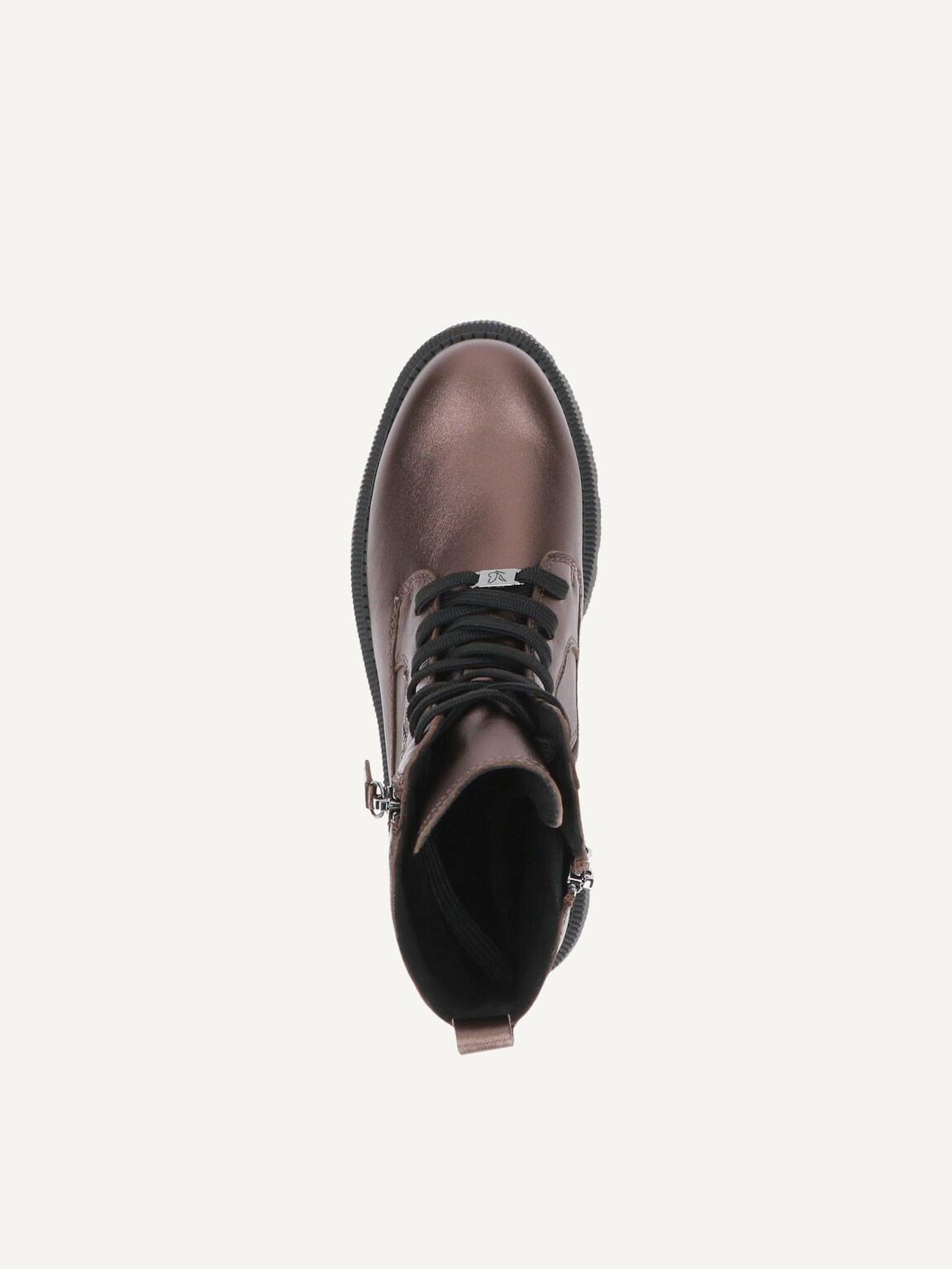 Caprice, Leather Bootie - brown warm lining DK BROWN MET, image 6 of 6