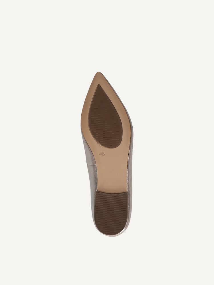 Caprice, Leather Ballerina - brown TAUPE METALLIC, image 4 of 5