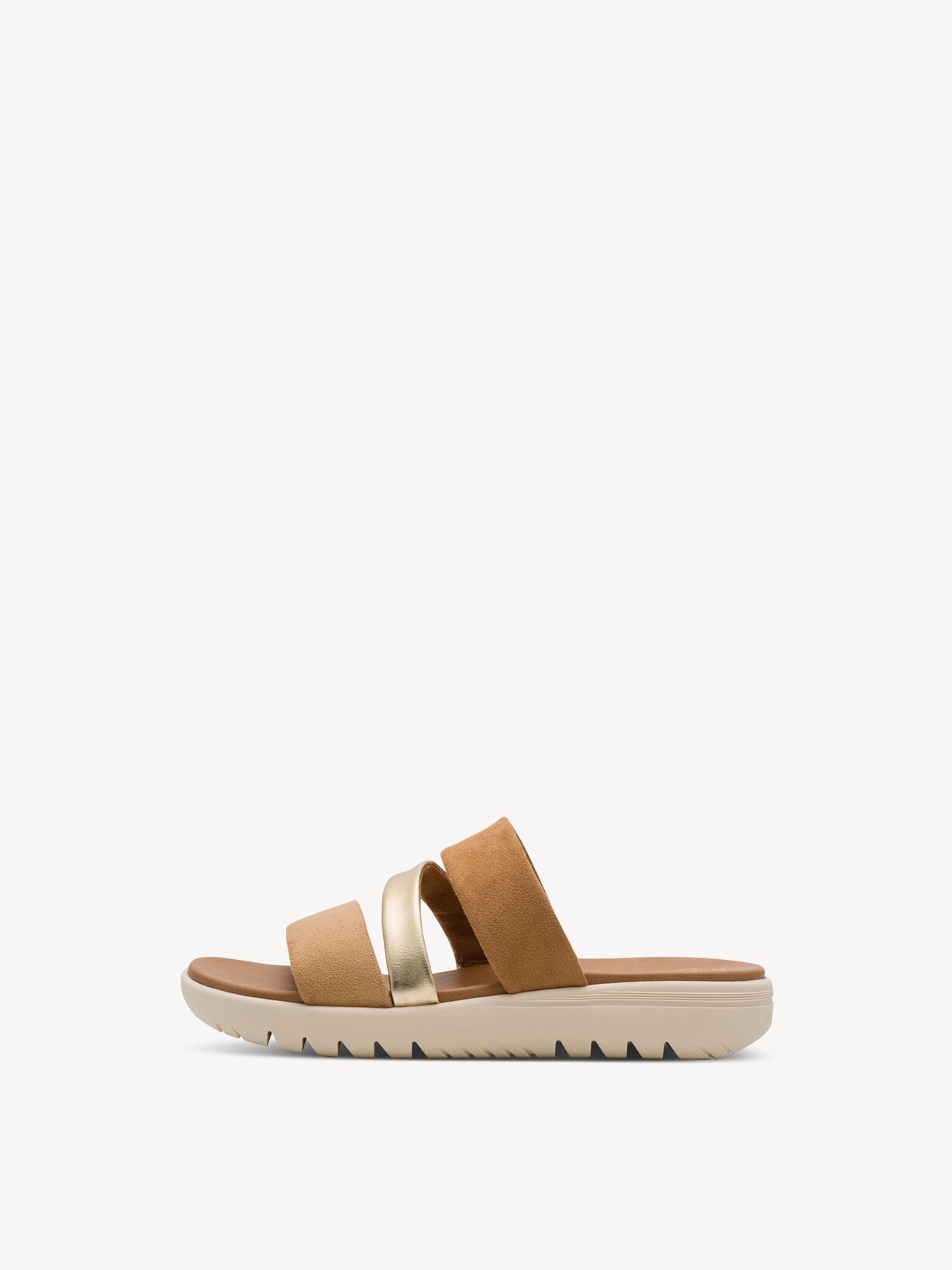 Marco Tozzi, Ciabatte - beige ALMOND COMB, immagine 2 di 6