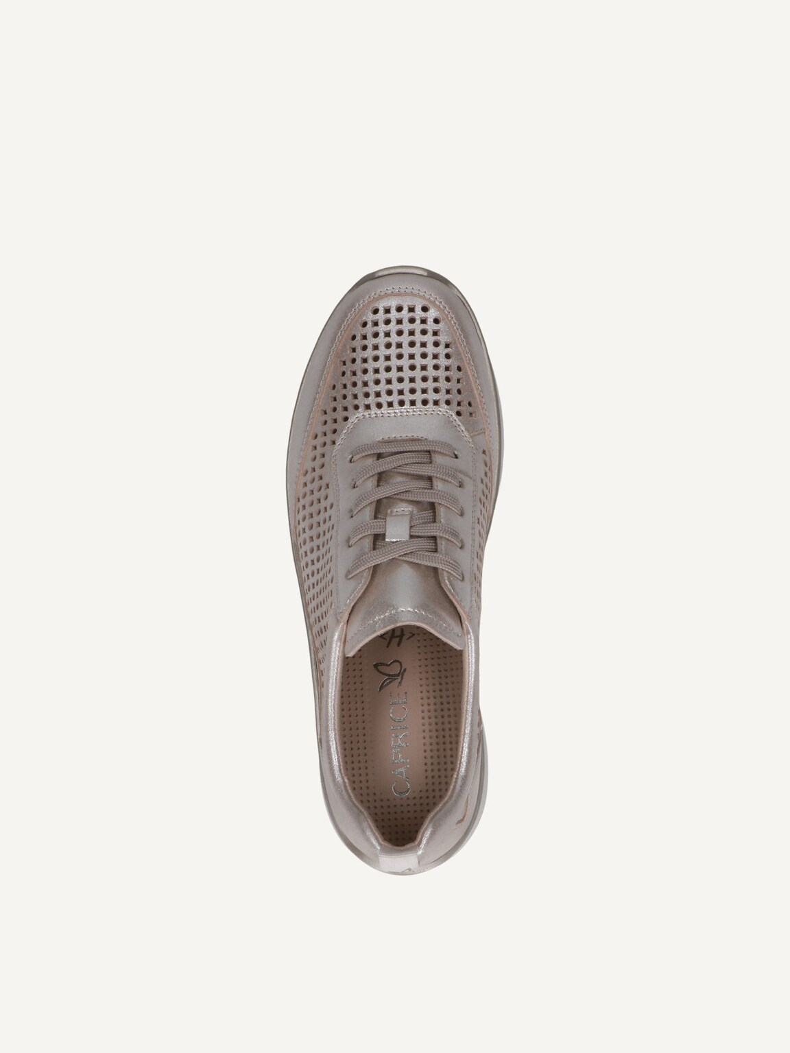 Caprice, Leather Sneaker - beige TAUPE COMB, image 5 of 5